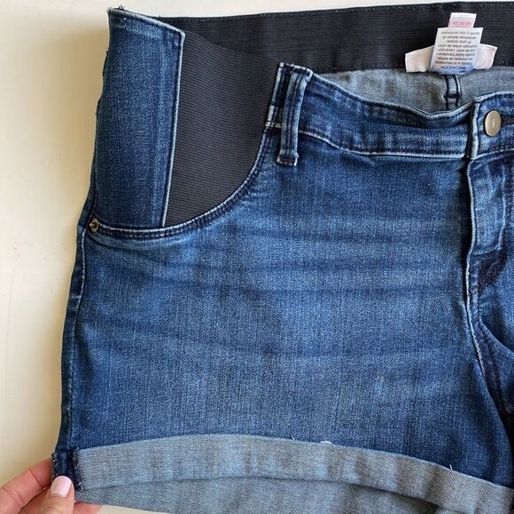 Isabel Maternity MIDI Short Denim Shorts‎ Size 14 - Picture 2 of 13